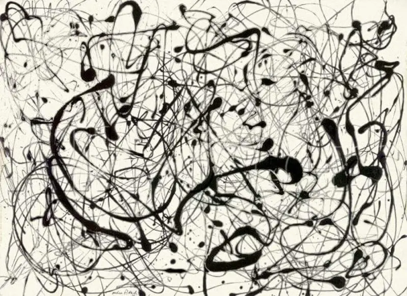Peinture au trait Jackson Pollock - Drip Art